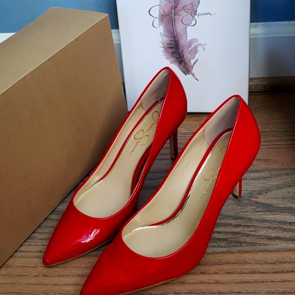 Jessica simpson red pumps